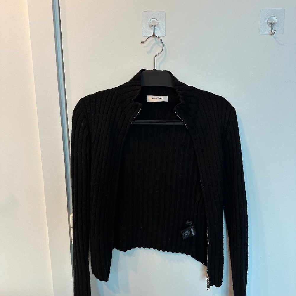 GUIZIO Black Nell Zip Up Size XS - Picture 5 of 9